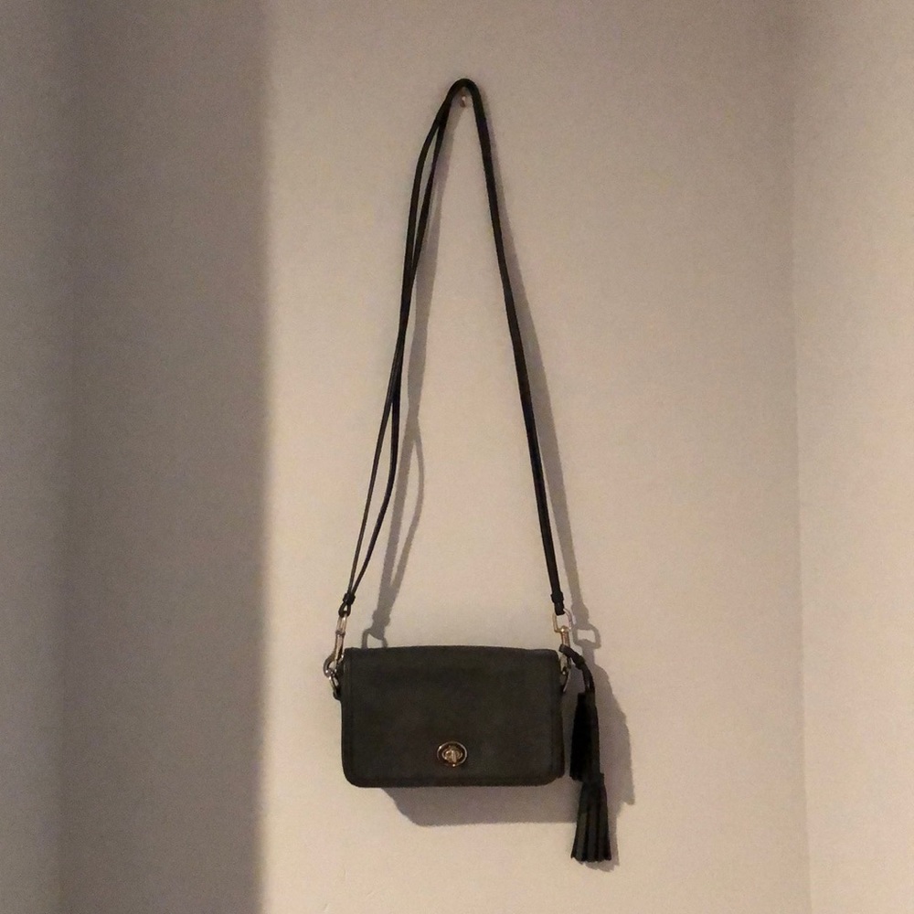 Coach black “Dinky” crossbody bag